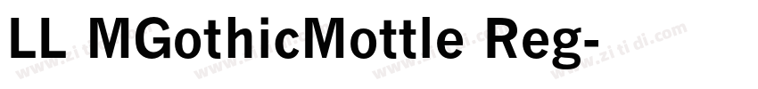 LL MGothicMottle Reg字体转换
